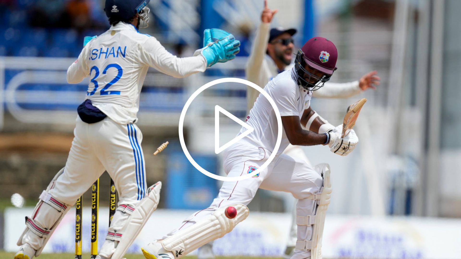 [Watch] Ravichandran Ashwin Ends Kraigg Brathwaite's Courageous Knock With A Beauty